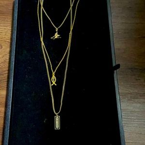 Stunning vintage three-piece Christian necklaces